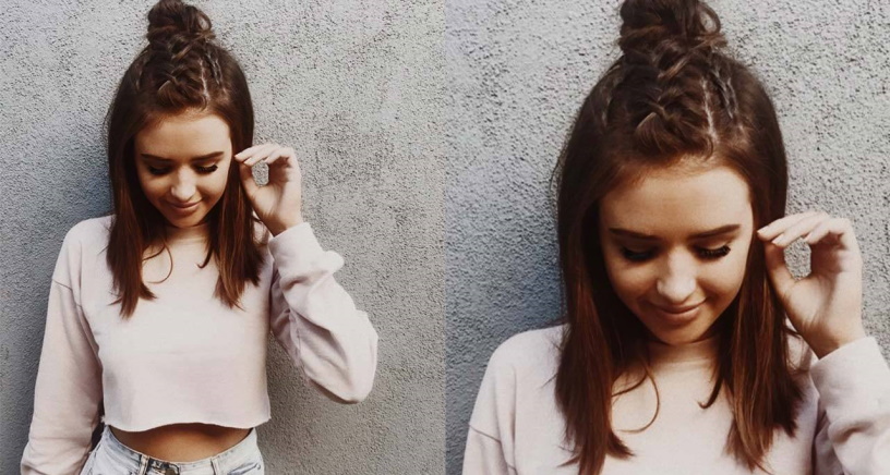 braided top knot ideas