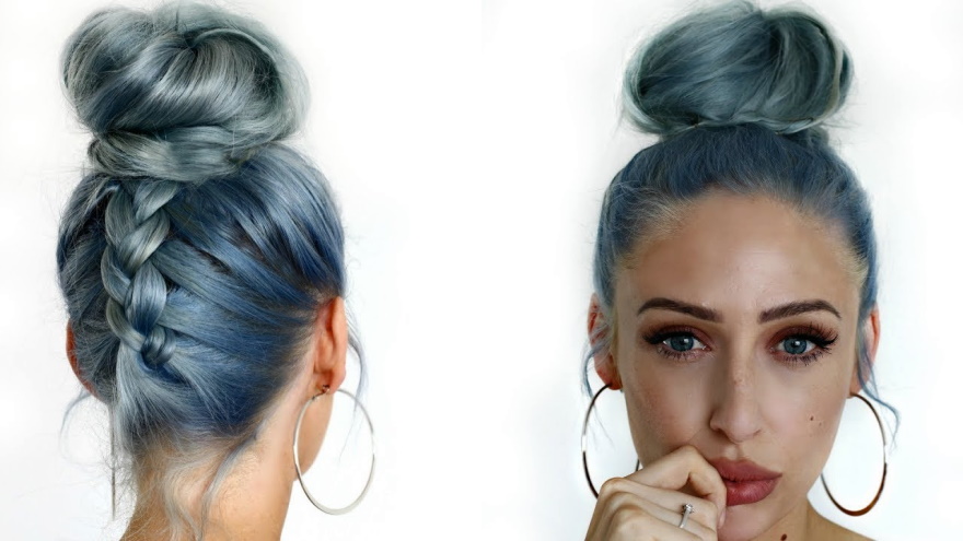 braided-top-knot-hairstyles